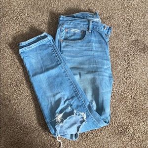 American Eagle highrise girlfriend jeans